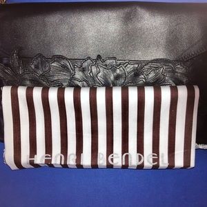 HENRI BENDEL Laser Cut Leather Clutch